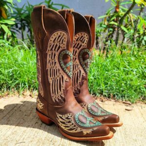 Bota Texana Feminina Goyazes Dallas Tabaco