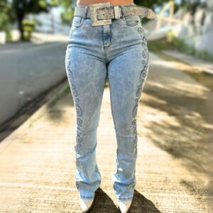 Calça Jeans Feminina Consciência Strass