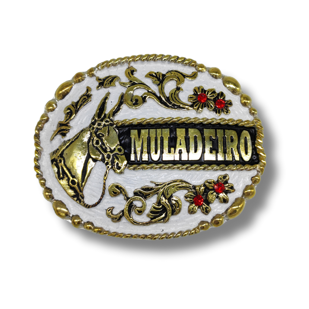 Fivela Country Master Muladeiro Prata