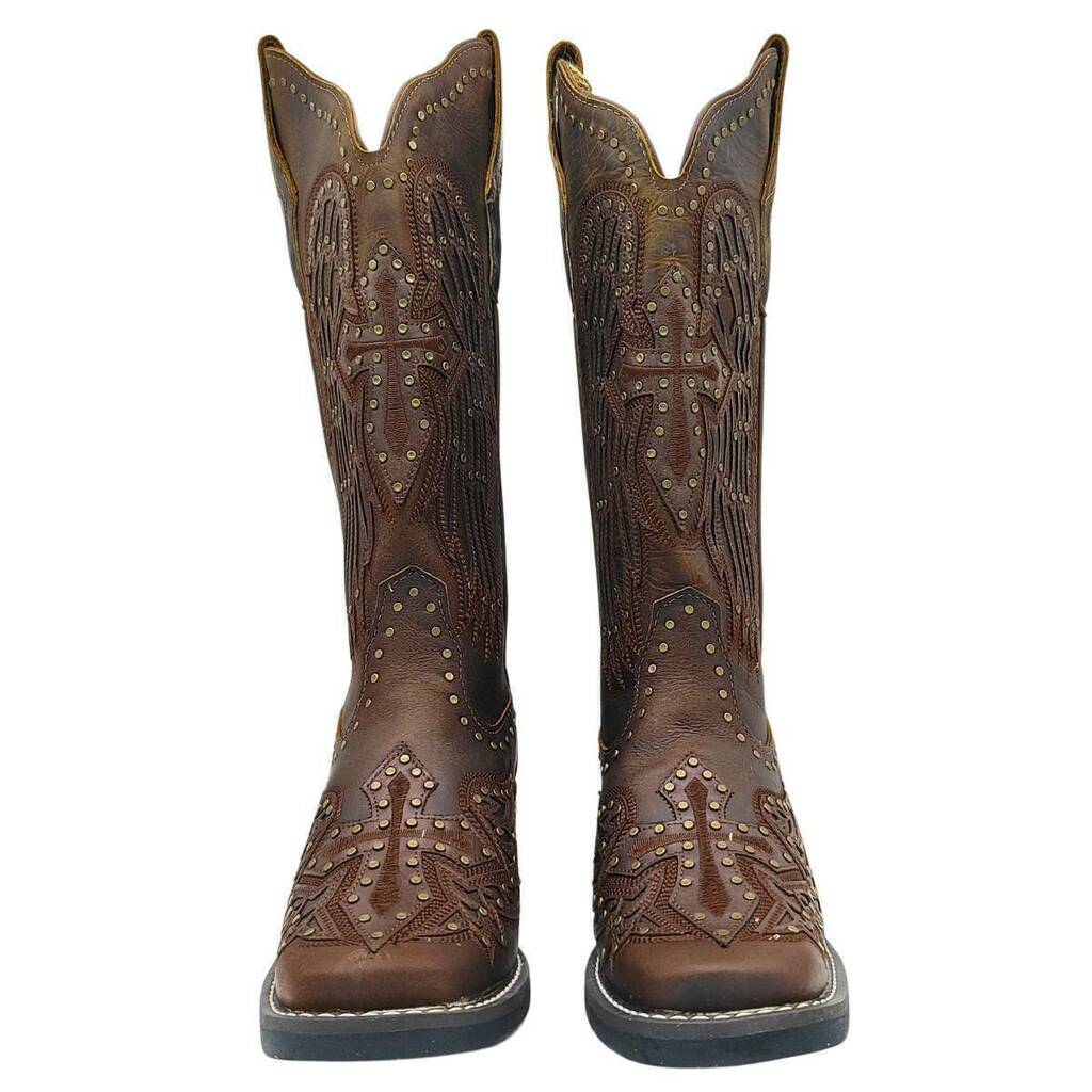 Bota Texana Feminina Goyazes Dallas Tabaco - Imagem 3