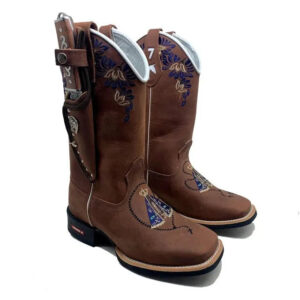 BotaFaca Padroeira
- Couro Crazy Horse Nescau | Bordado Azul e Bege