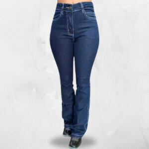 Calça Fem Tex Team Azul Costura Branca