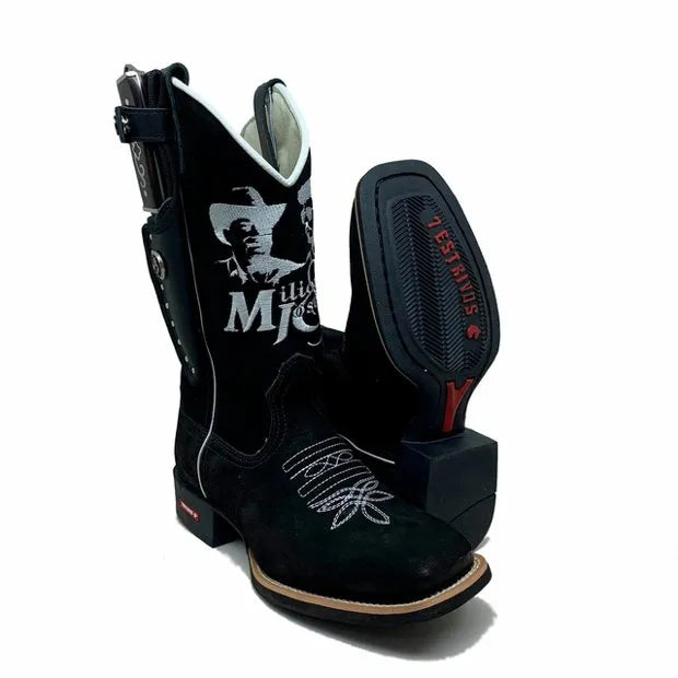 BotaFaca Milionário e José Rico
- Couro Nobuck Preto | Bordado Branco - Imagem 2