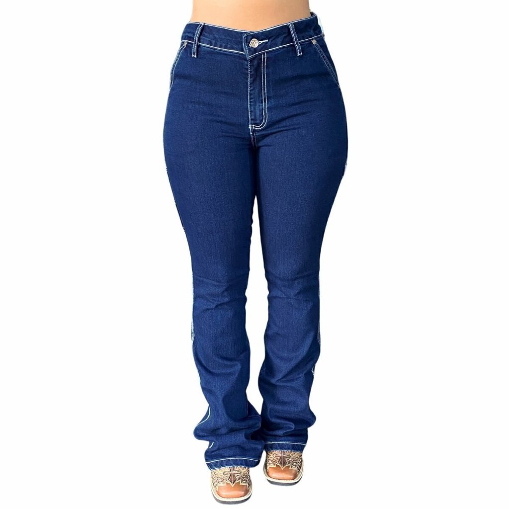 Calça Tex Team Carpinteira Costura Branca - Imagem 2