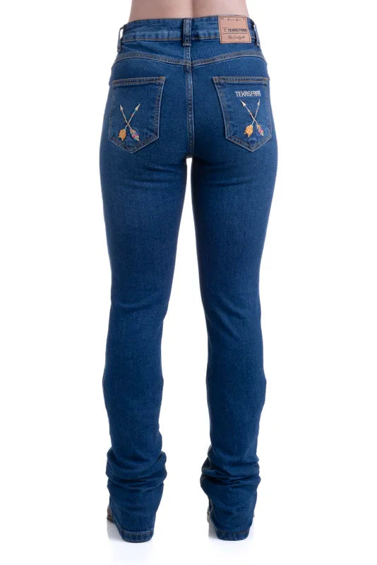 Calça Texas Farm Vitality Umber Jeans Escuro - Imagem 3