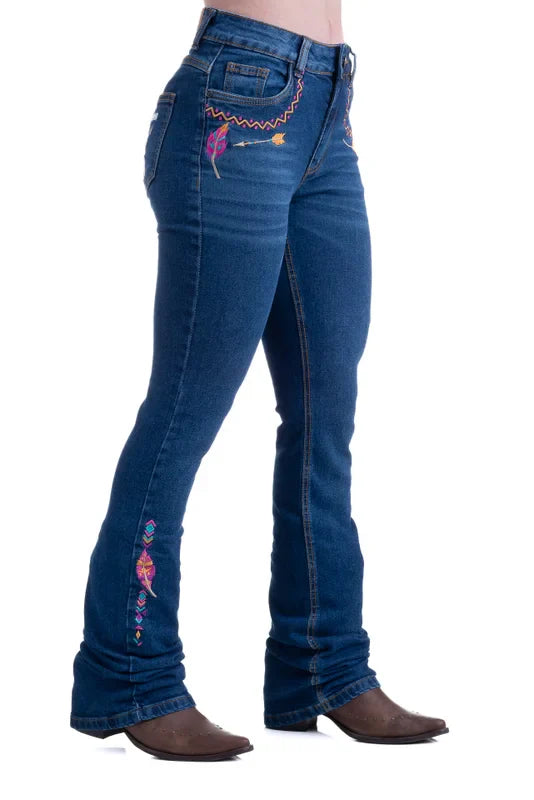 Calça Texas Farm Vitality Umber Jeans Escuro - Imagem 4