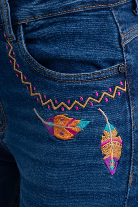 Calça Texas Farm Vitality Umber Jeans Escuro - Imagem 6