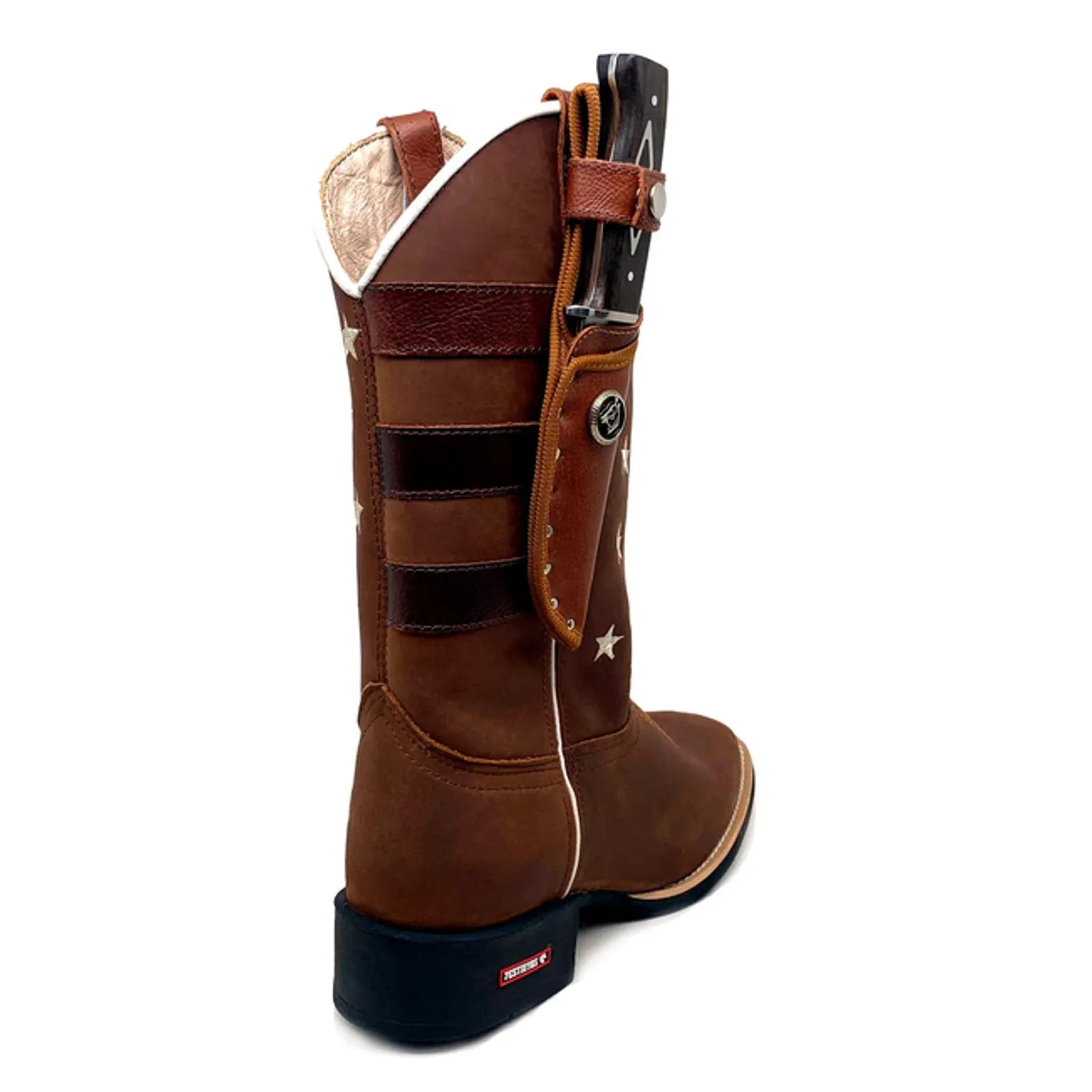 BotaFaca Americana
- Couro Crazy Horse Nescau | Bordado Branco - Imagem 3