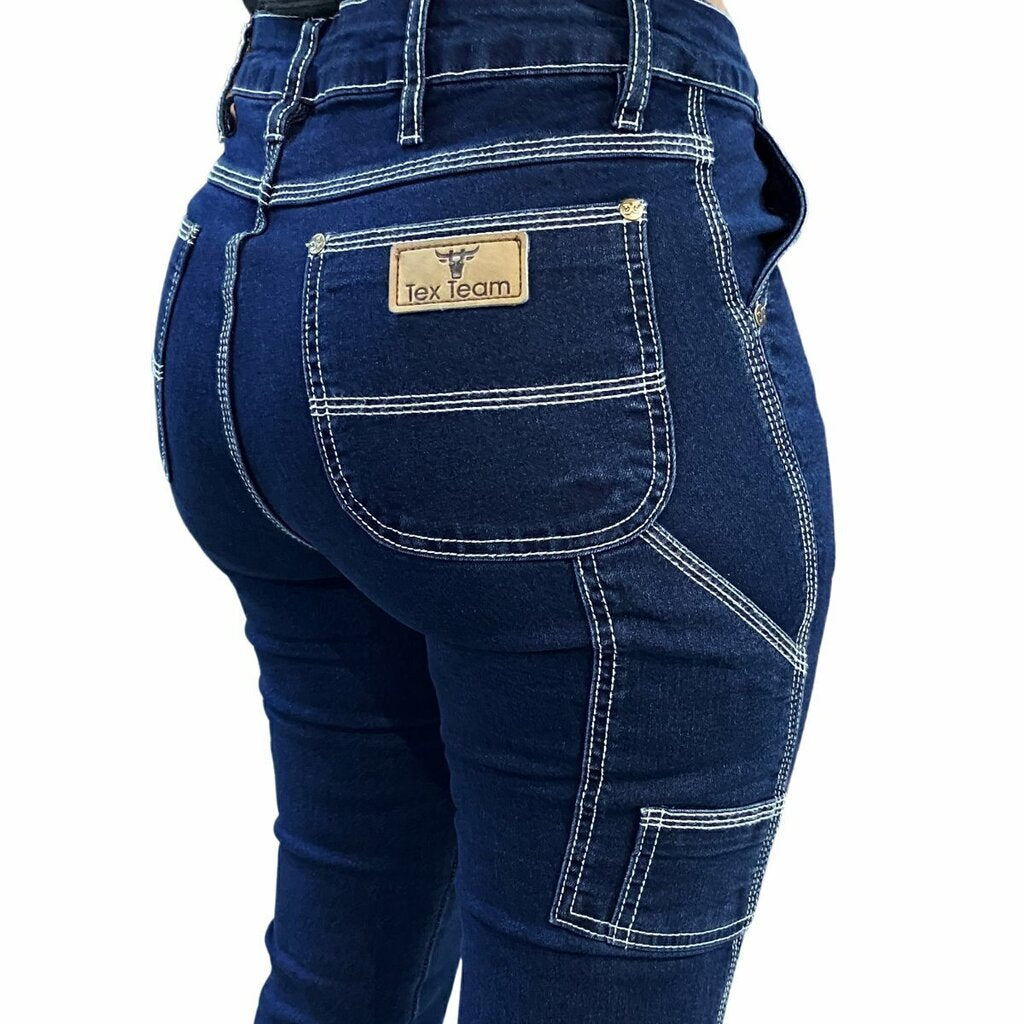 Calça Tex Team Carpinteira Costura Branca - Imagem 4