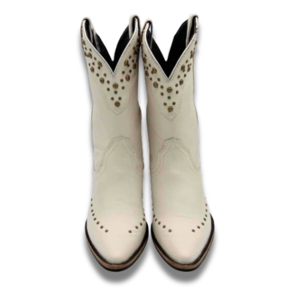 Bota Feminina Bico Fino Vimar Marfim - Imagem 3