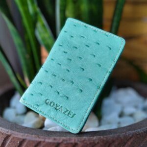 Carteira Porta Cartão Goyazes Avestruz 01