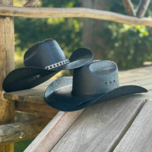 COMBO 02 CHAPÉU MUNDIAL AMERICANO BASIC BRILHANTE - PRETO