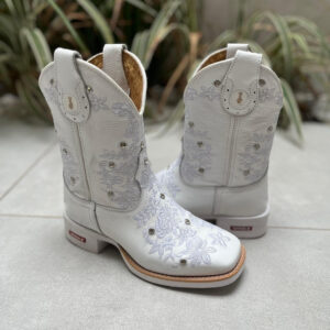 CAPOTA FLORÊNCIA COURO BRANCO COM STRASS