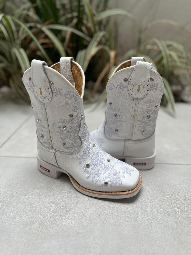 CAPOTA FLORÊNCIA COURO BRANCO COM STRASS