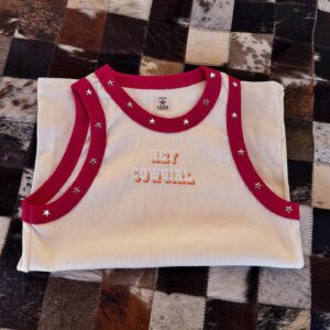 Regata Bicolor Vermelho/Branco