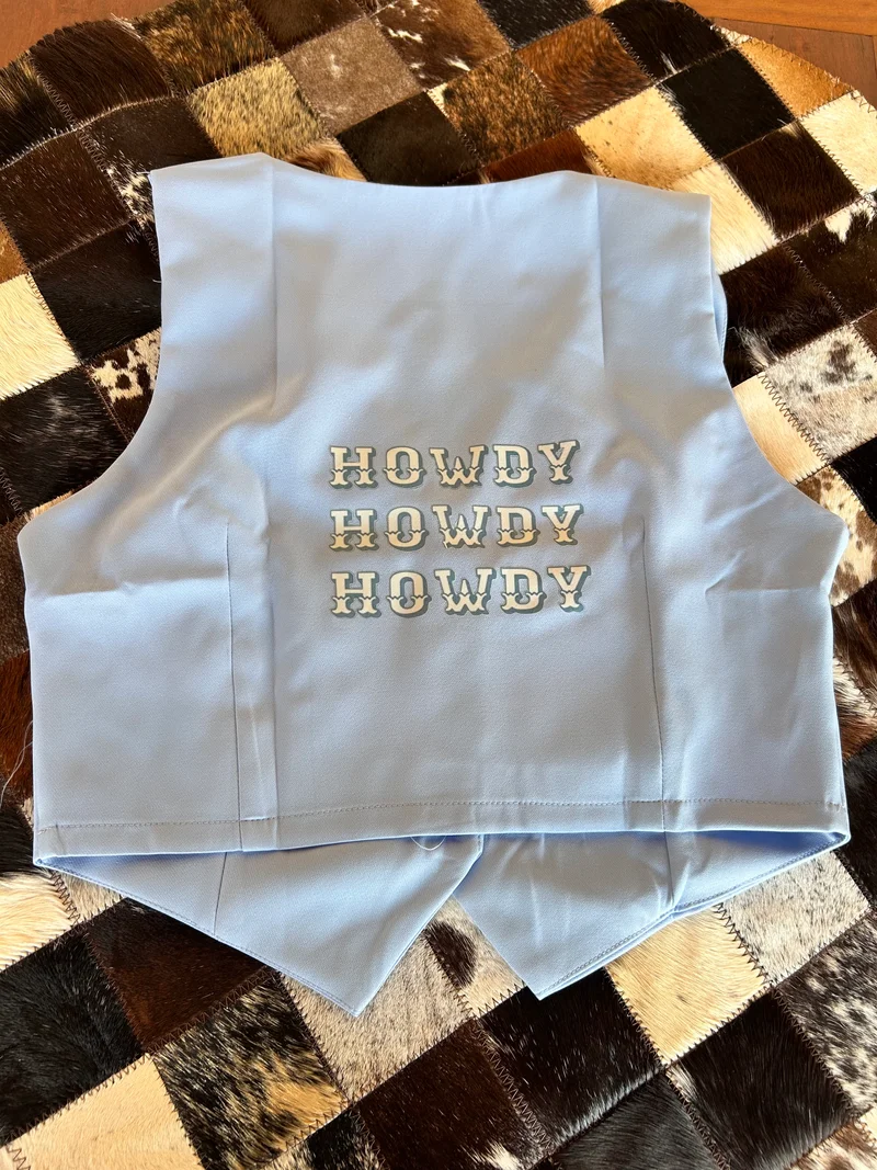 Colete azul bebê - Imagem 2