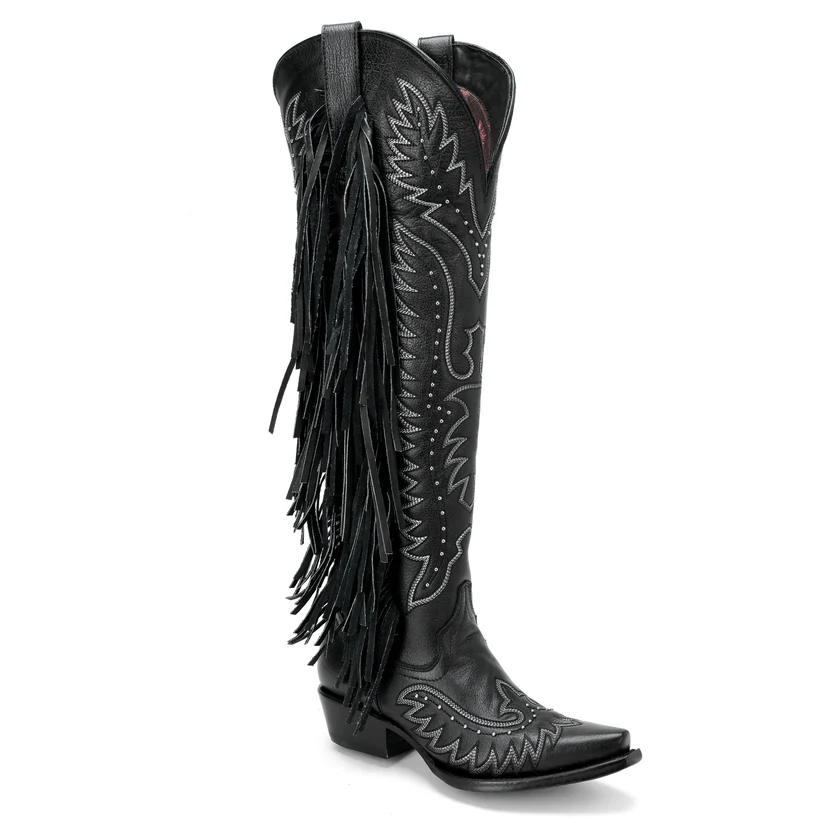 Bota Cano Longo Western Franja Preta - Imagem 2