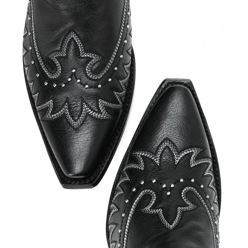 Bota Cano Longo Western Franja Preta - Imagem 5