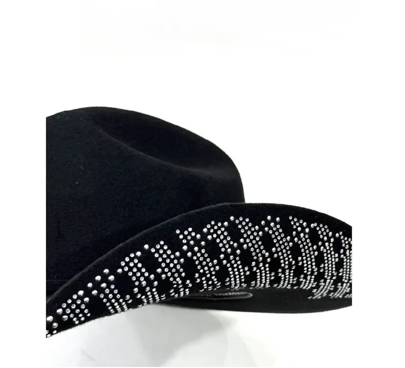 Chapeu Eldorado Shine La Cristal Preto - Imagem 3