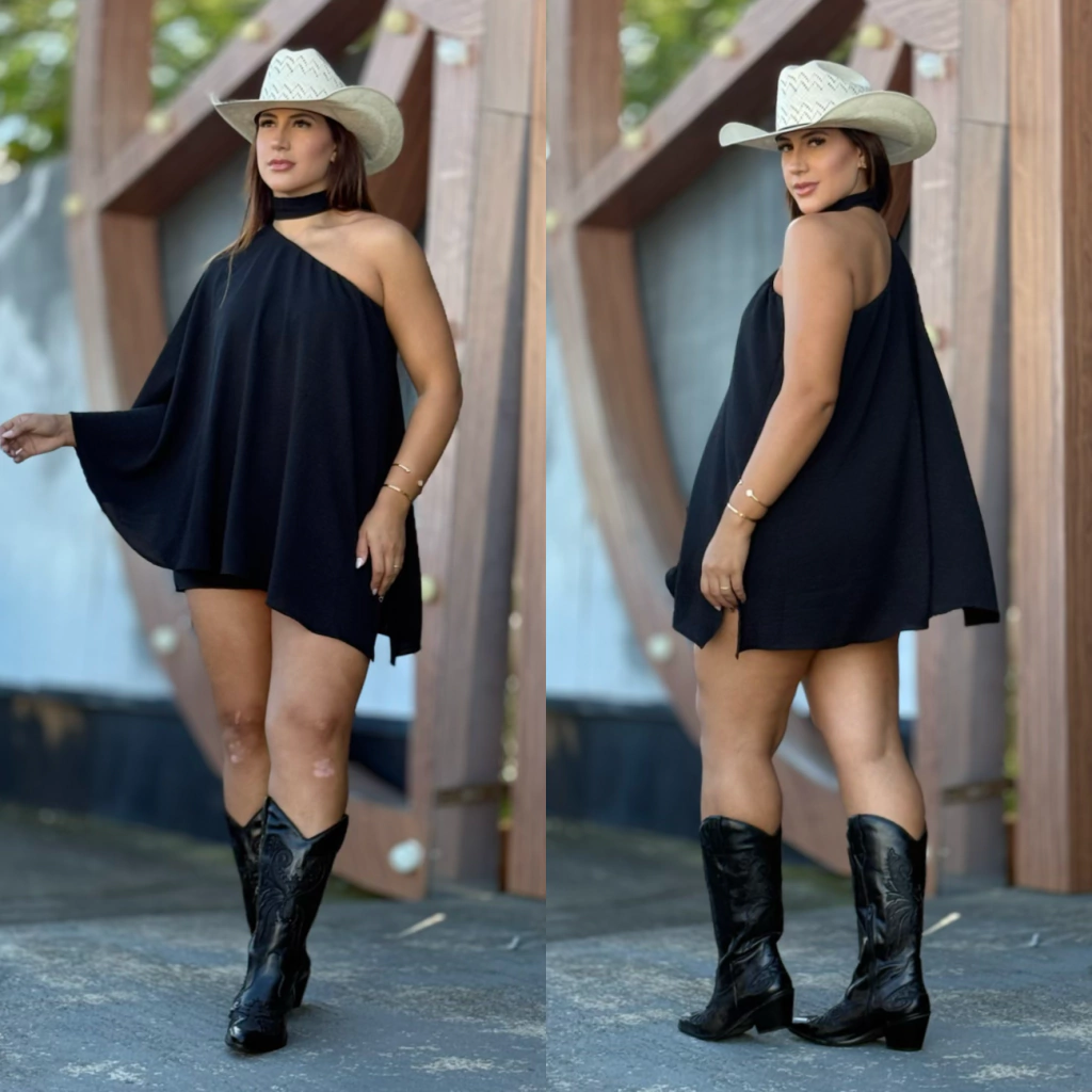 Conjunto Encanto Bata/Saia Preta