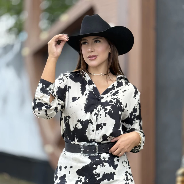 Conjunto Country Cow Preto - Imagem 6