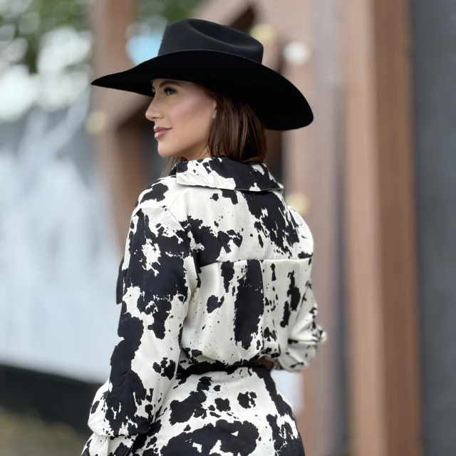 Conjunto Country Cow Preto - Imagem 5