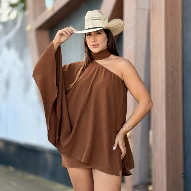 Conjunto Encanto Bata/Saia Marrom - Imagem 6