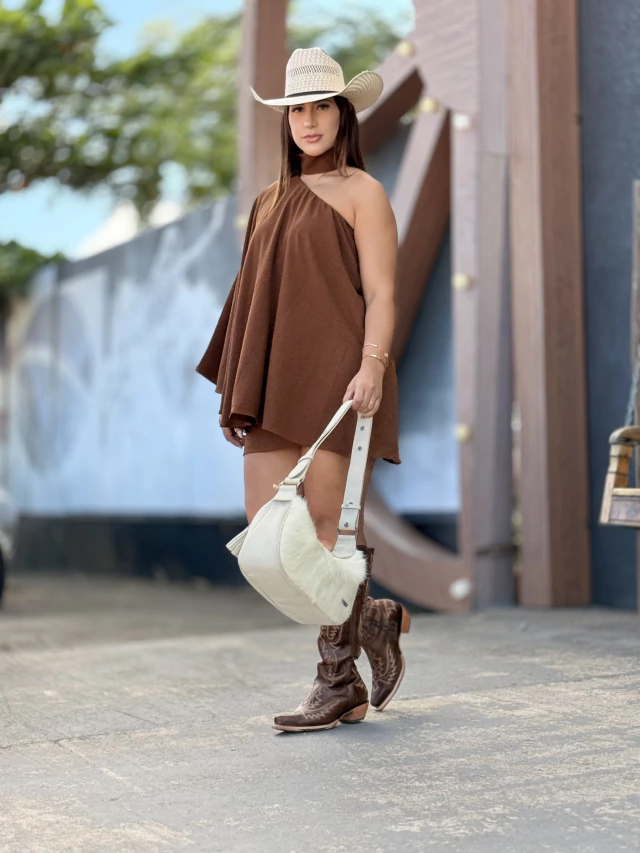 Conjunto Encanto Bata/Saia Marrom - Imagem 2